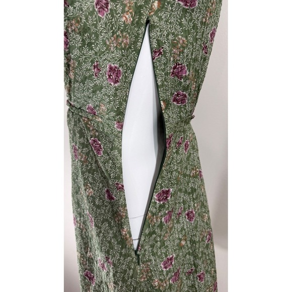 VTG Y2K Silk Handkerchief Hem Floral Dress Sz 0 Fairy Feminine Romantic - Picture 12 of 15